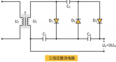 三倍壓整流電路 三倍壓整流電路